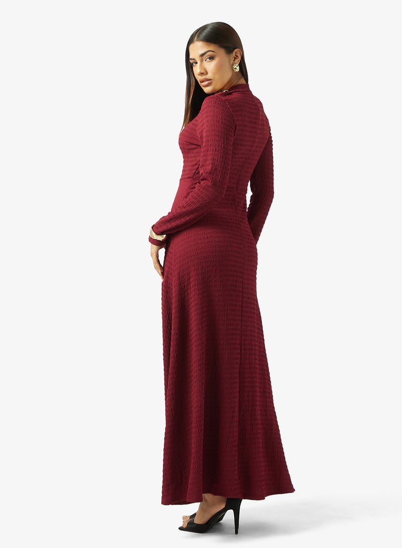 ELLA Ruched A-line Dress - Image 2